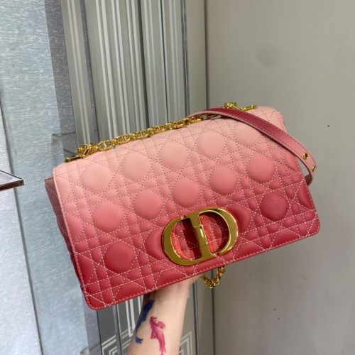 GEANTĂ DIOR CARO MEDIE Piele de vițel Soft Cannage C8618 roz