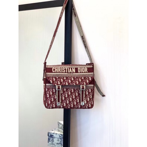 GEANTĂ MESSENGER DIOR OBLIQUE DIORCAMP M1291VRIS Bordeaux