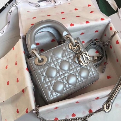MINI LADY DIOR-TAS VAN LAMSLEER M15P gri