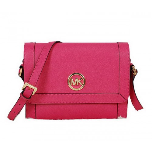 Geantă Michael Kors Messenger din piele Saffiano MK8702 Piersică