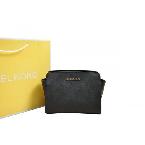Geantă Michael Kors Mini Selma Messenger Neagră