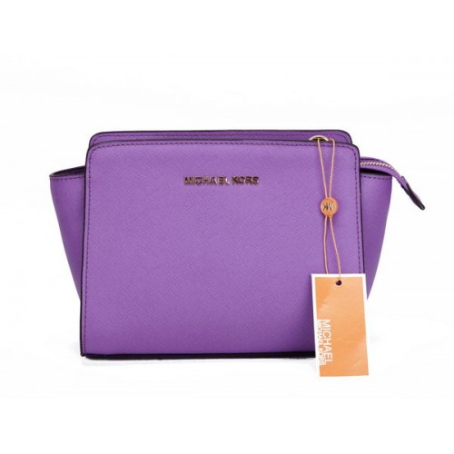 Geantă Michael Kors Mini Selma Messenger MK1869 Lavandă Mov
