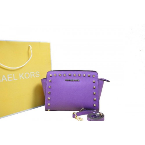 Geantă Michael Kors Mini Selma Messenger MK1888 Lavandă