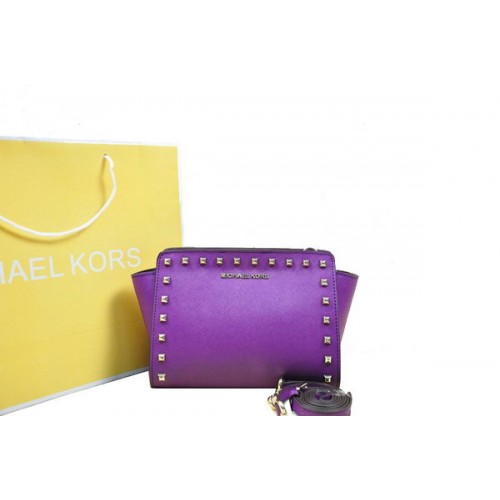 Geantă Michael Kors Mini Selma Messenger MK1888 Purple