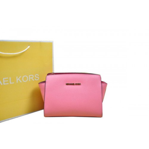 Geantă Michael Kors Mini Selma Messenger roz