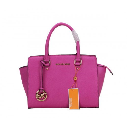 Geantă Michael Kors Selma Original Leather MK1867 Peach