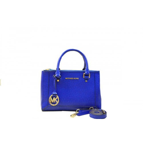 Geantă tote Michael Kors Selma Original Saffiano din piele MK1993 Royal