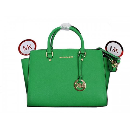Geantă Michael Kors Selma cu fermoar superior 8700 Verde