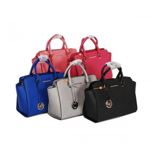 Geantă Michael Kors Selma cu fermoar superior, piele originală MK6279