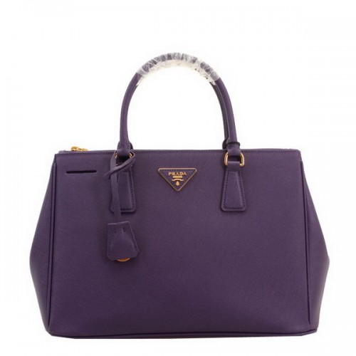 Prada BN2274 Saffiano Leather Tote Bag 33CM Purple