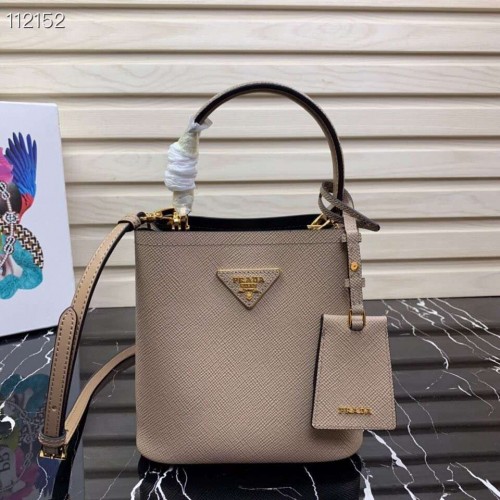 Prada Panier mică Original Saffiano Bag 1BA217 Caisă