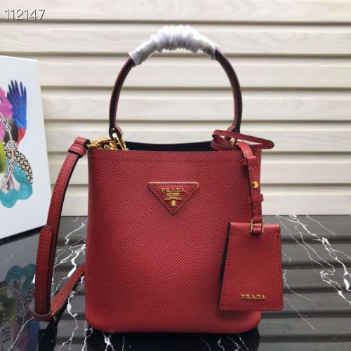 Prada Panier mică Original Saffiano Bag 1BA217 Roșu