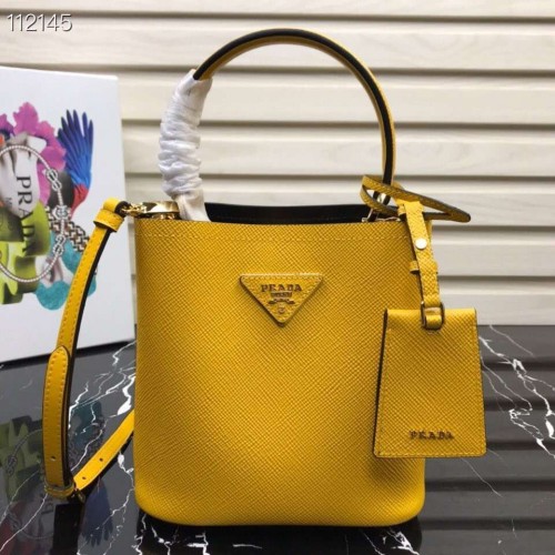 Prada Panier mică Original Saffiano Bag 1BA217 Galben