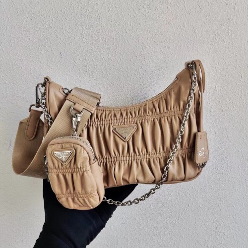 Geantă din piele Prada Re-Edition 2005 1BH20 Biscuiți