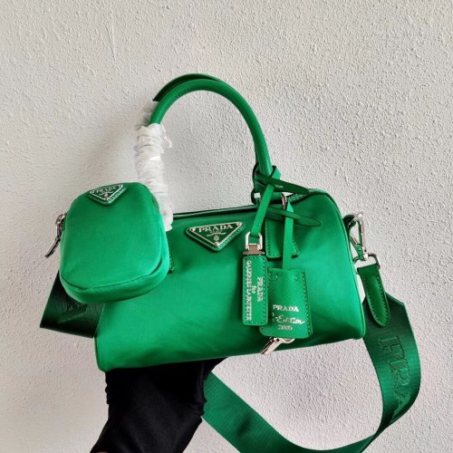 Geantă Prada Re-Edition 2005 cu mâner superior 1PR846 verde