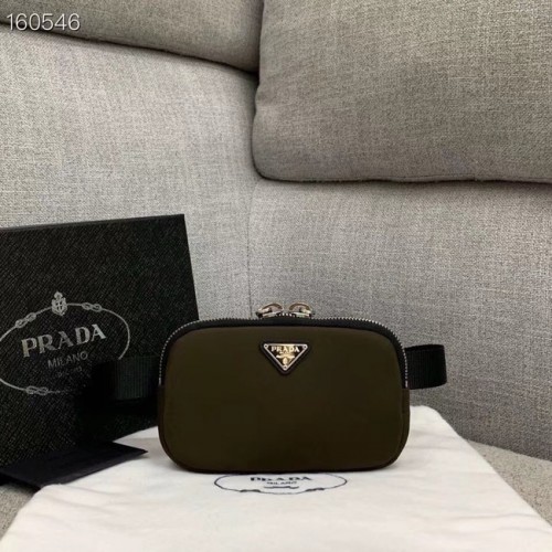 Prada Re-Edition nylon Pocket 82033 maro închis