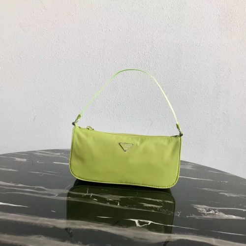 Geantă tote Prada Re-Edition din nailon 1N1419 verde