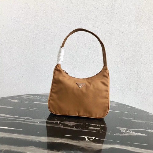 Geantă tote Prada Re-Edition din nailon MV519 maro