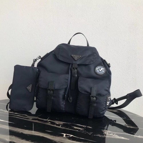 Rucsac Prada Re-Nylon 1BZ811 negru și gri