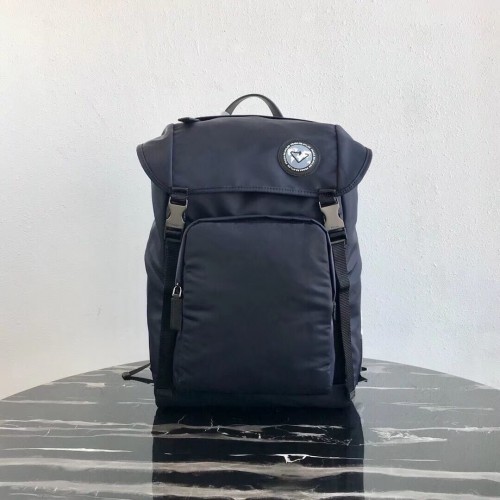 Rucsac Prada Re-Nylon 2VZ135 negru și albastru