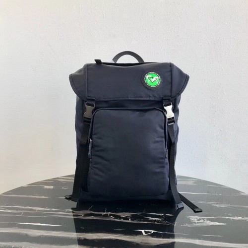 Rucsac Prada Re-Nylon 2VZ135 negru și verde