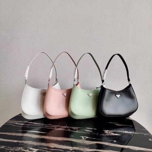 Geantă de umăr Prada Saffiano din piele 2BC499 roz