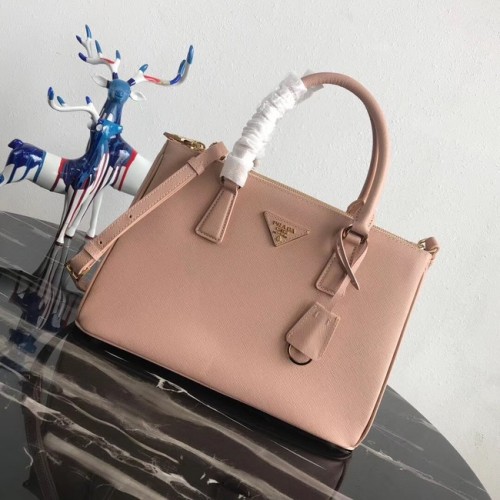 Geantă tote din piele Prada Saffiano Original 1BA1801 roz deschis
