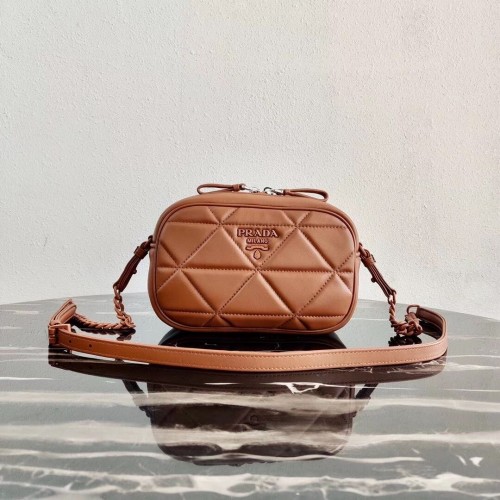 Geantă de umăr Prada Spectrum 1BH141 Camel