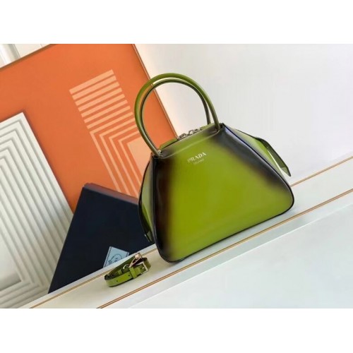 Geantă tote din piele Prada 1BD663A verde
