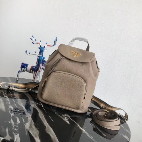 Rucsac Prada original din piele 1BZ035 caisă