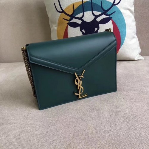 SAINT LAURENT Geantă de umăr Cassandra 96156 verde