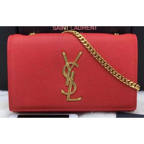 SAINT LAURENT Geantă de umăr Monogramme Crossbody 311218 Roșie