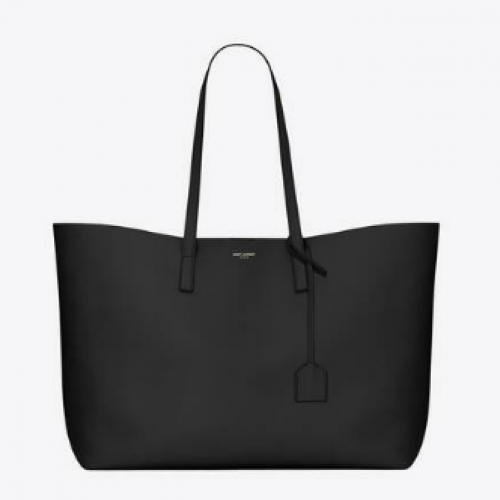 SAINT LAURENT GEANTĂ SAINT LAURENT PENTRU CUMPĂRĂTURI DIN PIELE MALĂ 600281 NEGRU