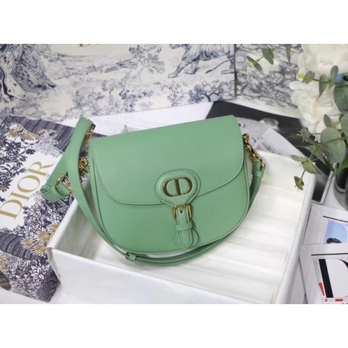 Geantă mică Dior Bobby Box din piele de vițel M9317U verde