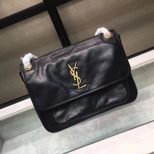 Geantă de umăr Saint Laurent Niki Medium Monogram 2830 neagră