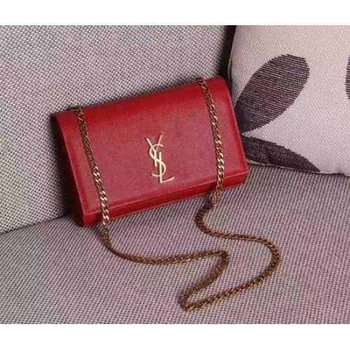 Geantă de umăr mini Saint Laurent Monogramme Crossbody 326076 Roșie