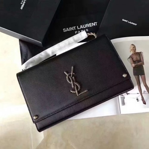 Geantă de umăr mini Saint Laurent Monogramme Crossbody A354025 Negru