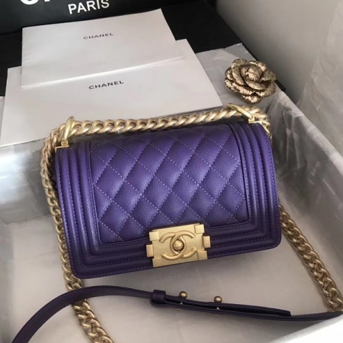 Geantă Chanel pentru băieți A67085 violet