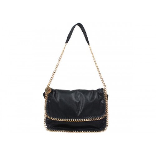Geantă Stella McCartney 838 Falabella neagră din PVC cu crossbody