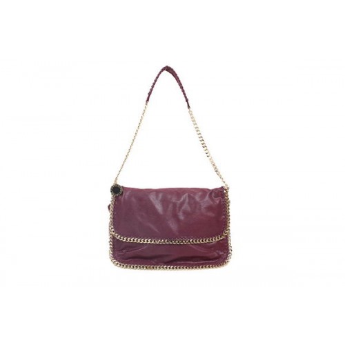 Geantă Stella McCartney 838 Falabella din PVC, culoare vișinie, model crossbody