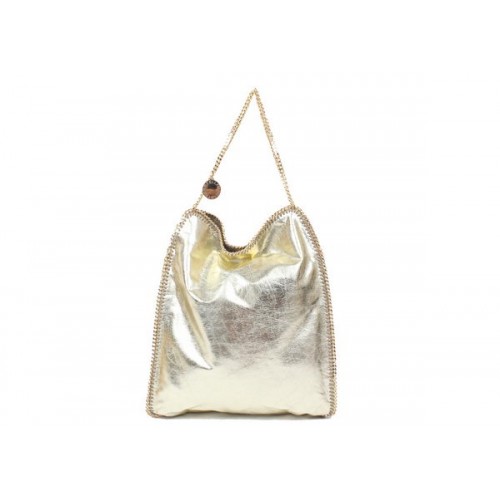 Stella McCartney 839 Geantă mare Falabella aurie deschis