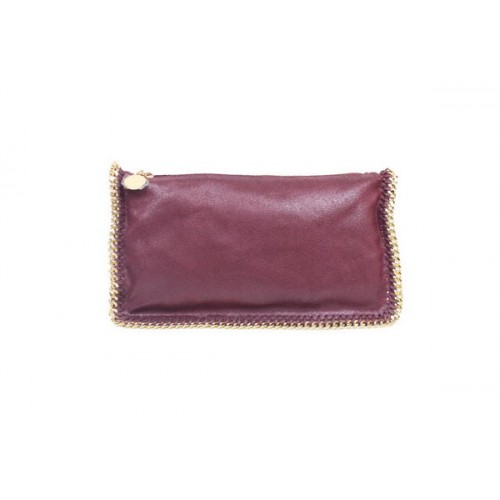 Geantă pliabilă Stella McCartney 865 Falabella din PVC, vișinie