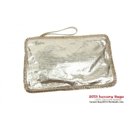 Stella McCartney Falabella Fold Over Clutch 832 Light Gold