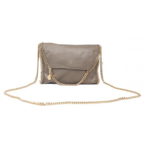 Stella McCartney Geantă Falabella Khaki din PVC Cross Body 875 Gold