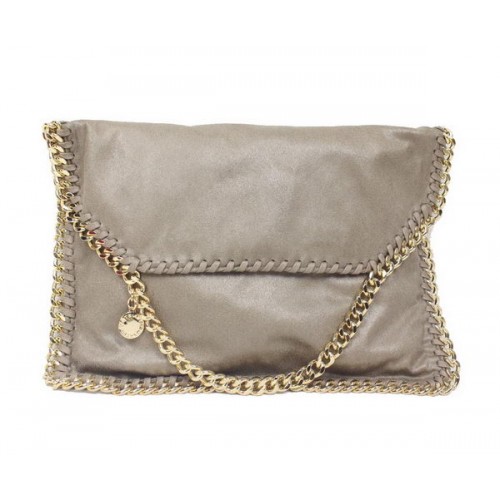 Stella McCartney Geantă Falabella Khaki din PVC Cross Body 876 Gold