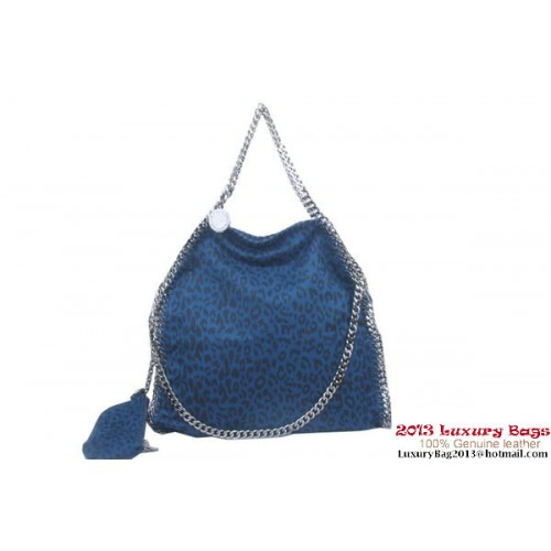 Stella McCartney Geantă tote Falabella cu imprimeu leopard din PVC, pliabilă, 809 albastră