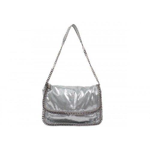 Stella McCartney Geantă Falabella din PVC Cross Body 838 Argintie