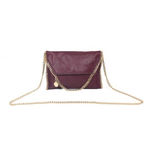 Stella McCartney Geantă Falabella din PVC Cross Body 875 Burgundy