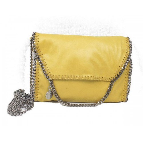 Stella McCartney Geantă Falabella din PVC Cross Body 875 Galbenă