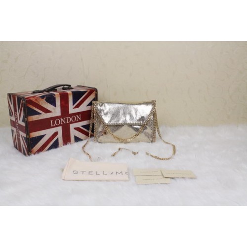 Stella McCartney Geantă Falabella din PVC Cross Body SM875 Auriu